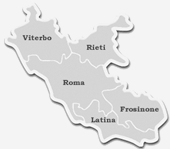 Cartina Lazio